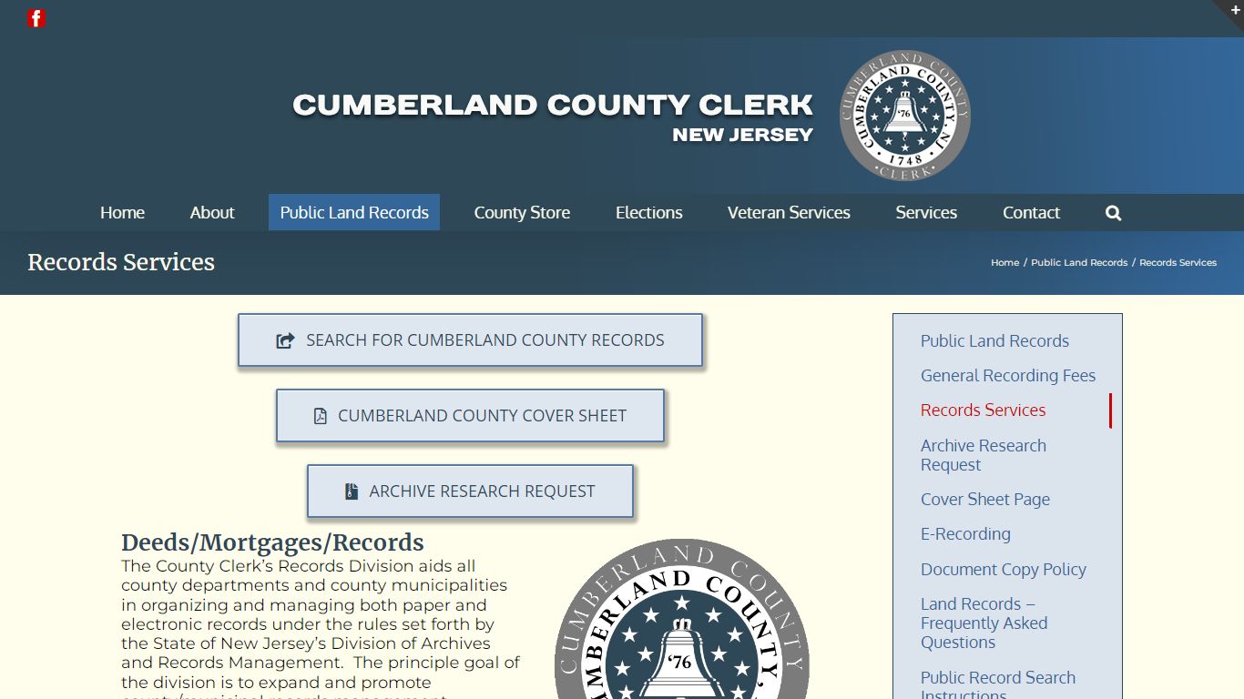 Records Services - Cumberland County Clerk’s Office