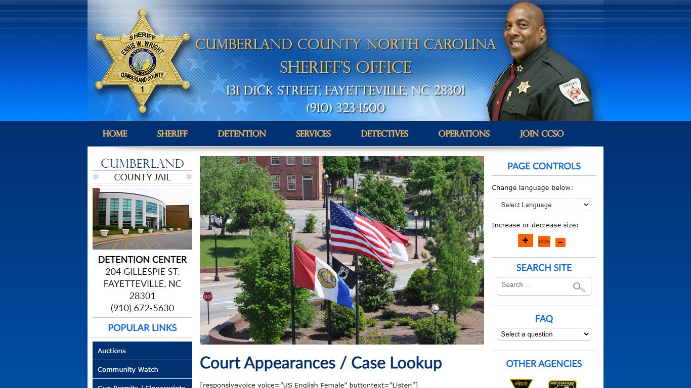 Court Appearances / Case Lookup - ccsonc.org